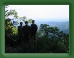 AmicalolaToUnicoi 007 * Justin, Mike, and Chris trying to get a picture of the view * 1600 x 1200 * (519KB)
